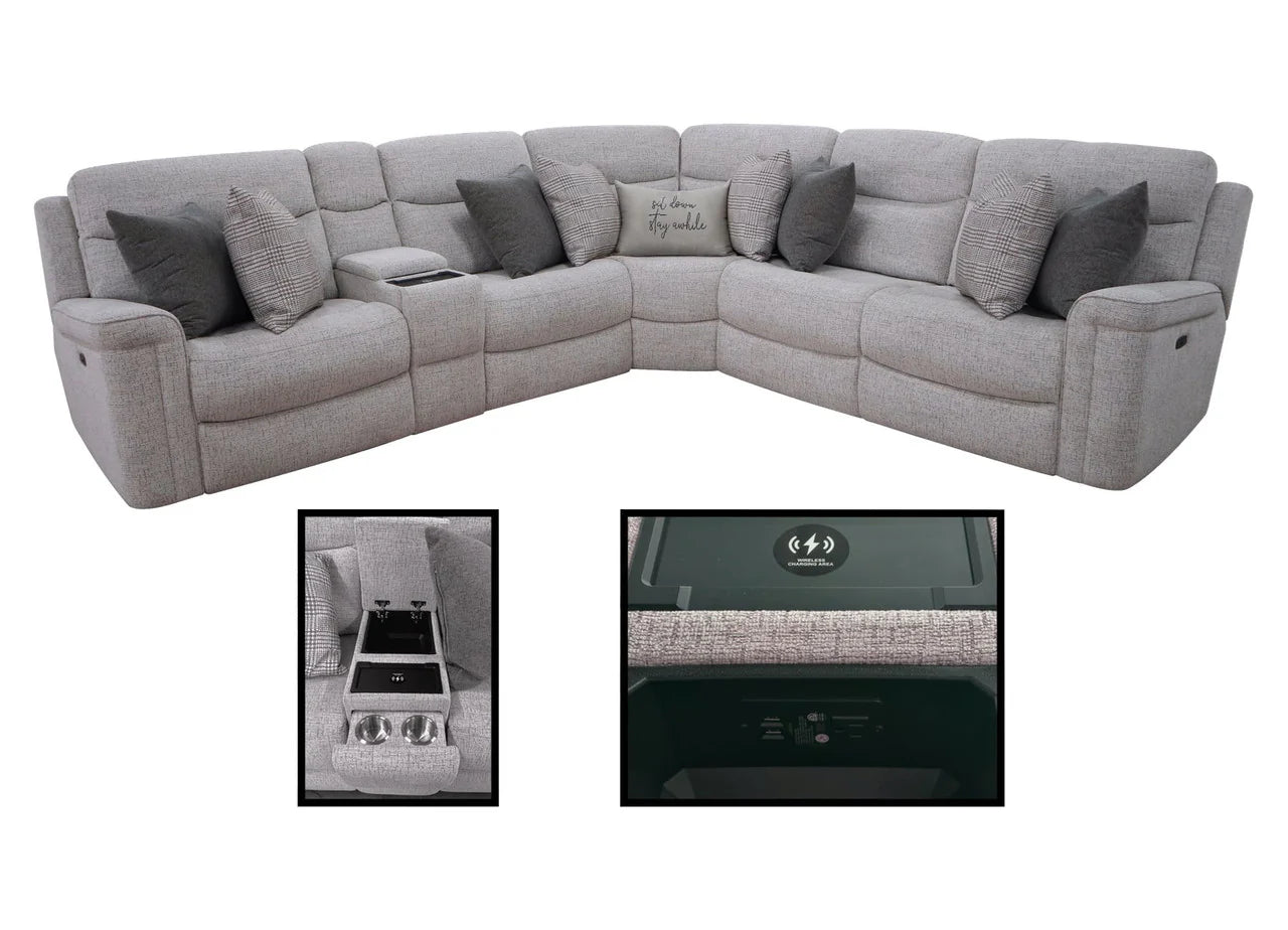 Fluff Recliner Sectional