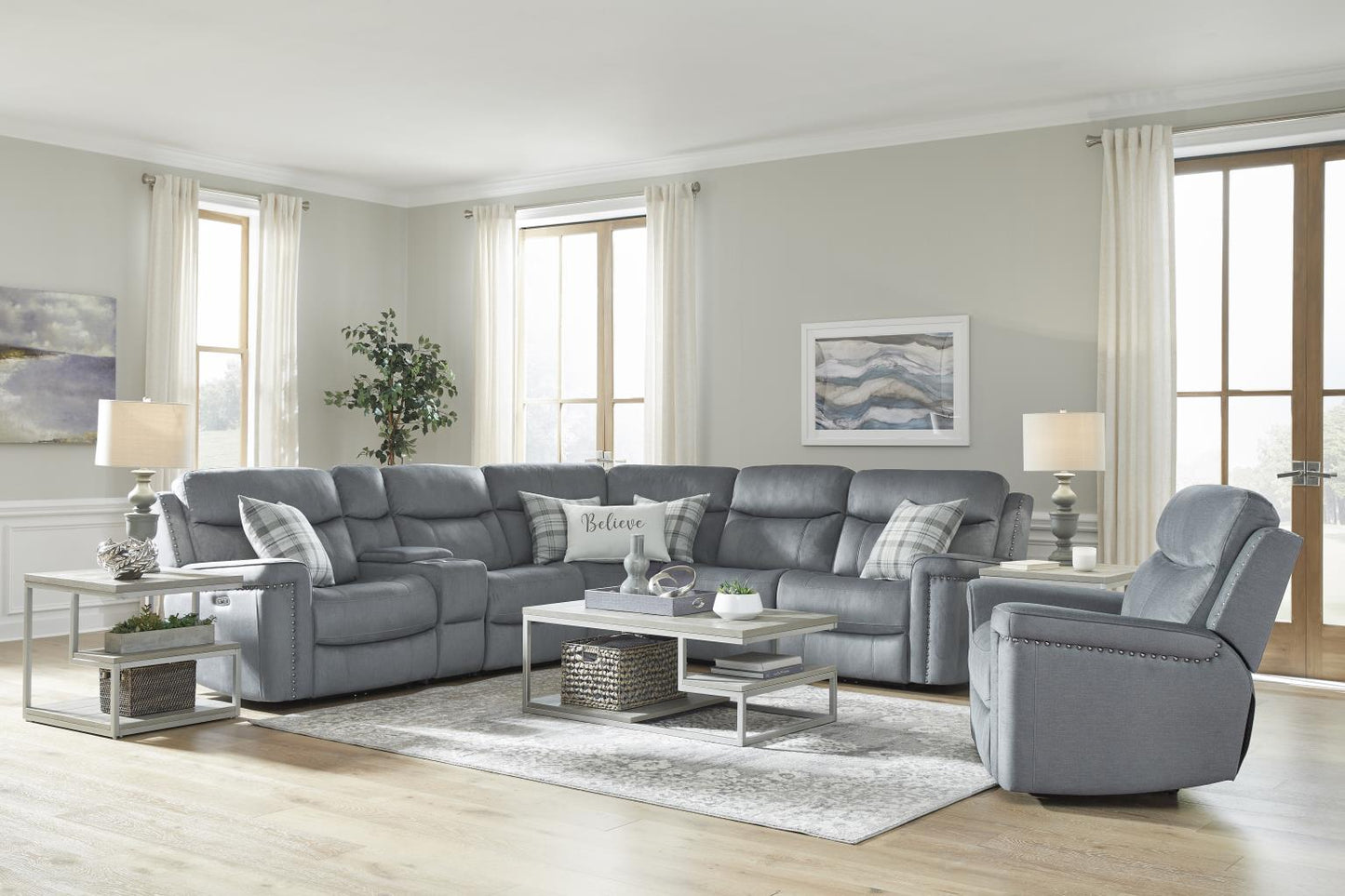 Steele Recliner Sectional