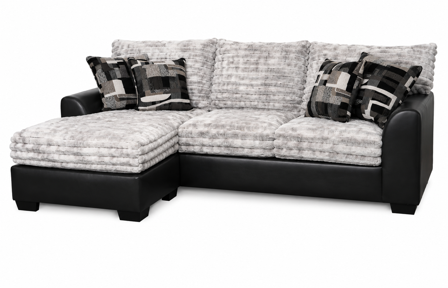 Big Wig Mocha Sectional – Plush Contemporary Sectional with Removable Cushions