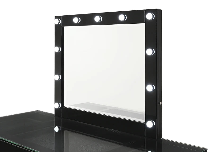 Avery Black Makeup LED Vanity Set