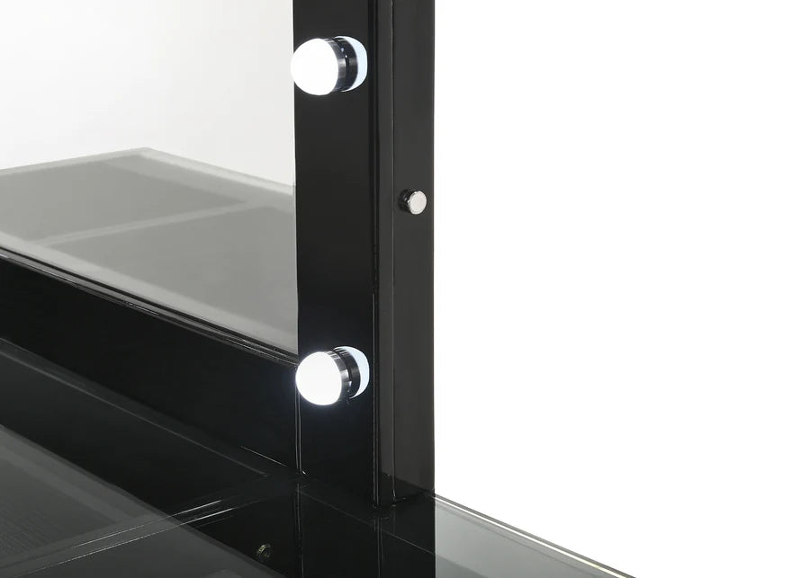 Avery Black Makeup LED Vanity Set