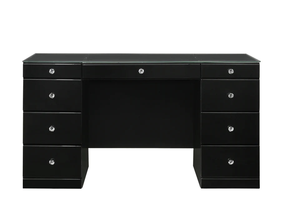 Avery Black Makeup LED Vanity Set