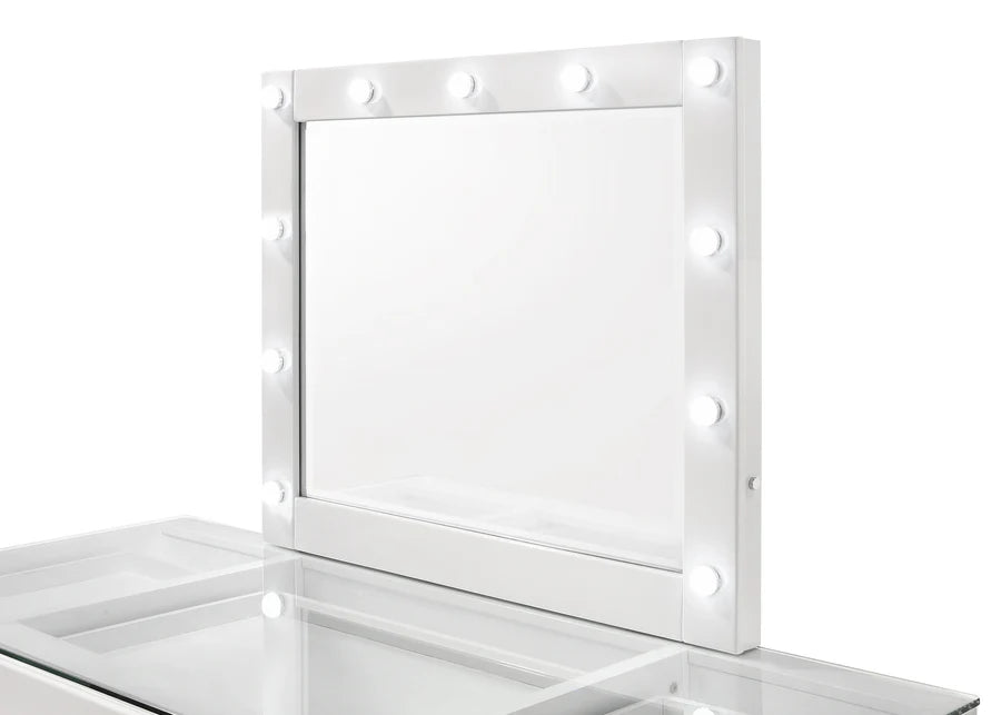 Avery White Makeup LED Vanity Set