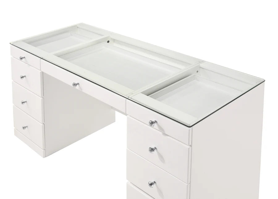 Avery White Makeup LED Vanity Set