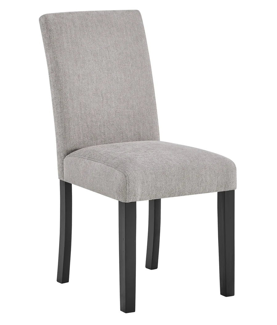 Rana grey fabric dining chairs – modern upholstered style