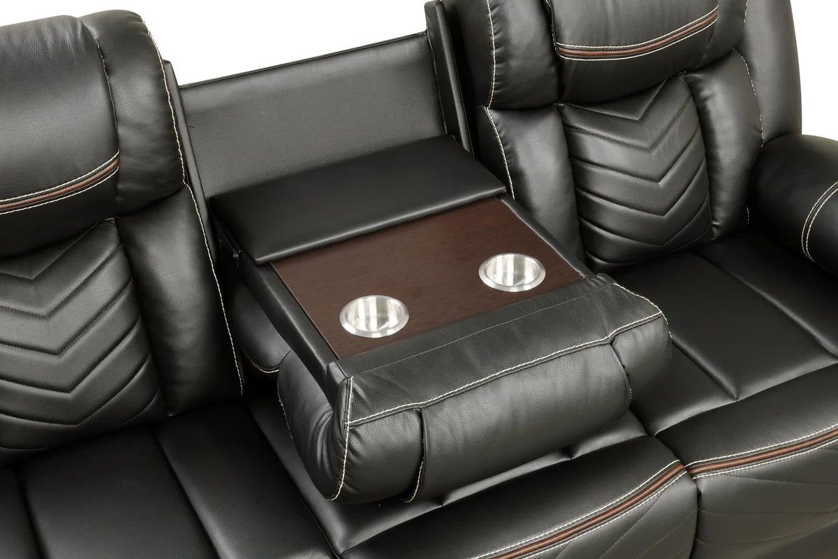 Challenge LED Power Reclining Sofa Set with Bluetooth & USB