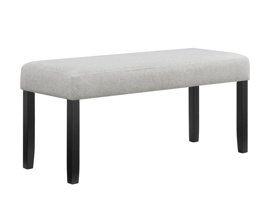 Parkside Contemporary Marble Dining Set with Dove Upholstered Seating