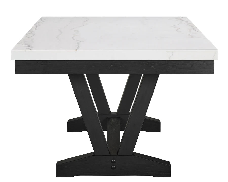 Varley Genuine Marble Dining Set – Timeless Elegance for Modern Living