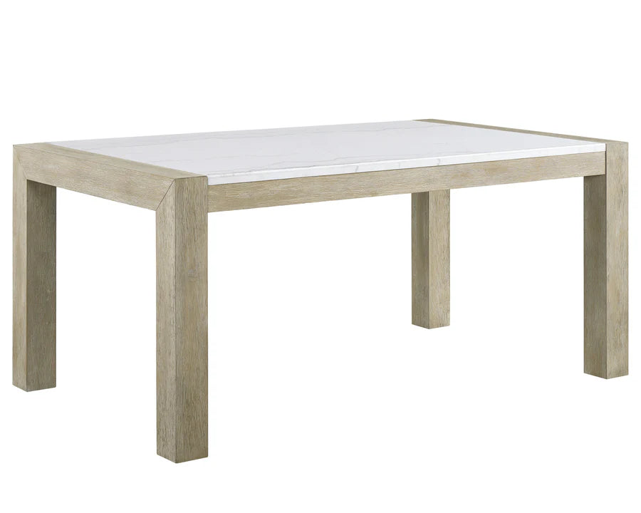 Dune Genuine Marble Dining Set – Modern Elegance and Versatile Design