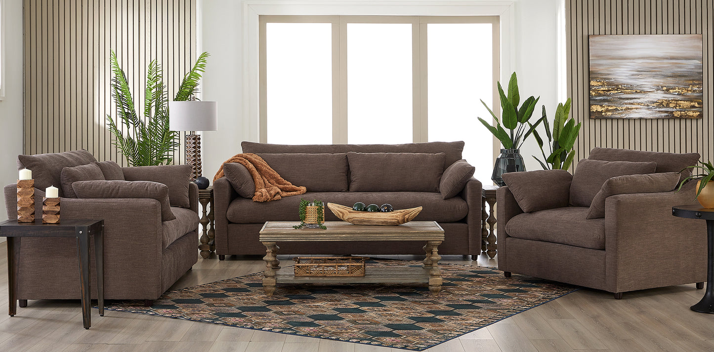 Lilou Modern Deep-Seat Sofa & Loveseat Set – Plush Comfort Design