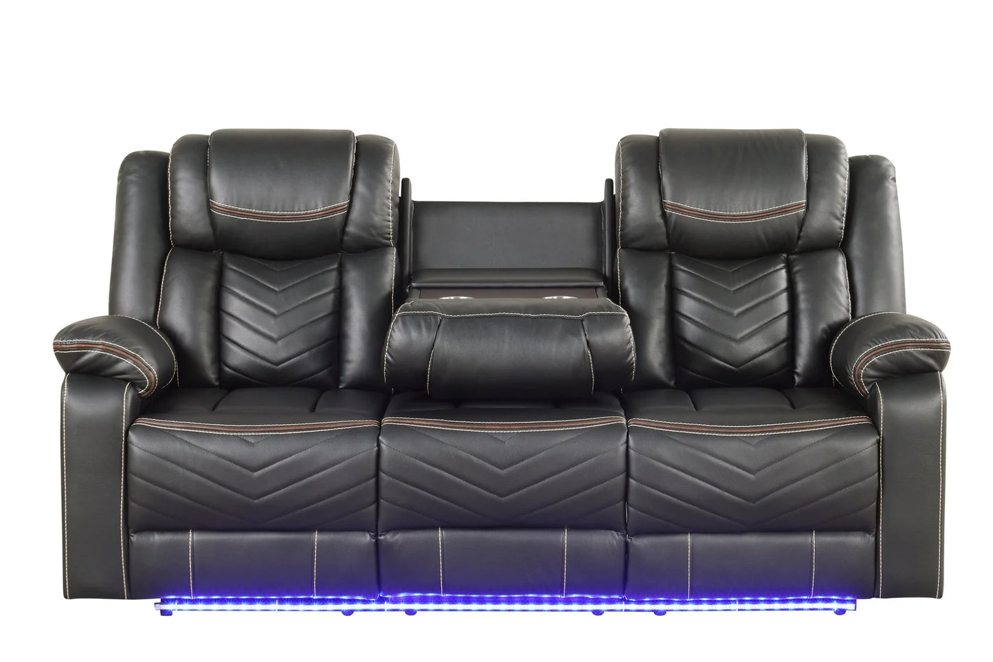 Challenge LED Power Reclining Sofa Set with Bluetooth & USB