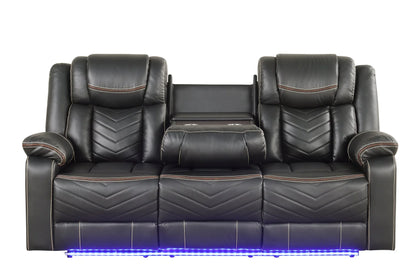 Challenge LED Power Reclining Sofa Set with Bluetooth & USB