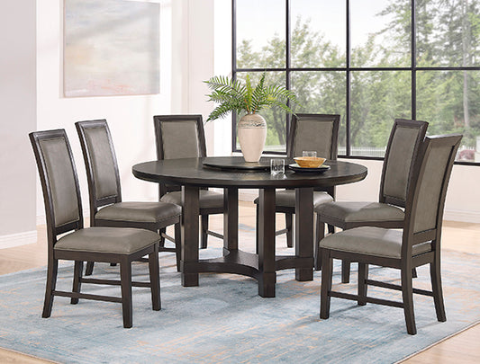 Jeffries Round 5PC Dining Set with Lazy Susan – Elegant Dining for Every Occasion