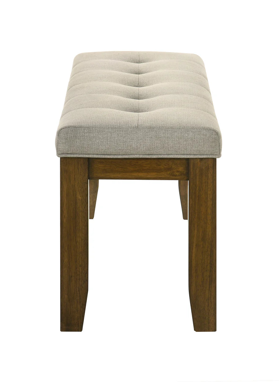 Hollister Contemporary Dining Set with Wooden Frame and Upholstered Chairs