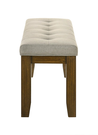 Hollister Contemporary Dining Set with Wooden Frame and Upholstered Chairs