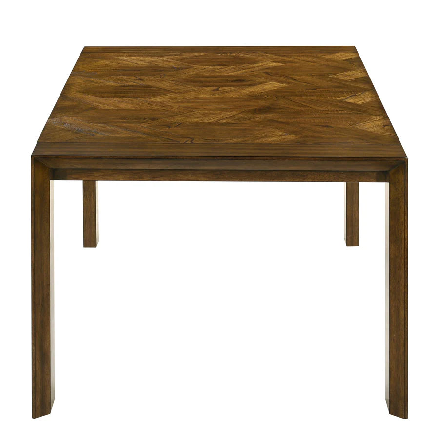 Hollister Contemporary Dining Set with Wooden Frame and Upholstered Chairs