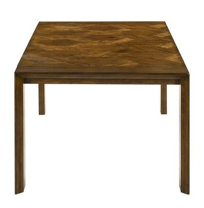 Hollister Contemporary Dining Set with Wooden Frame and Upholstered Chairs