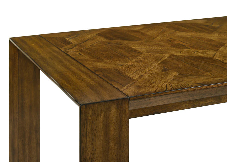 Hollister Contemporary Dining Set with Wooden Frame and Upholstered Chairs