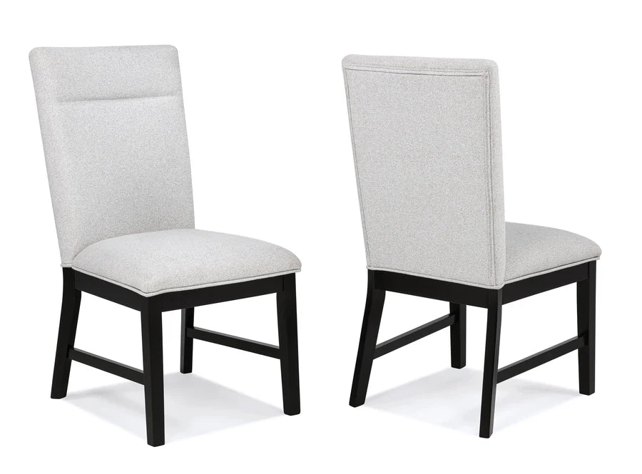 Sebastian Slab Contemporary Dining Set with Upholstered Seating