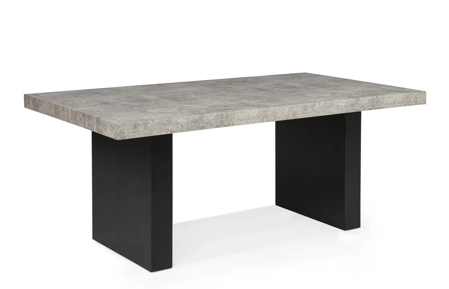 Sebastian Slab Contemporary Dining Set with Upholstered Seating