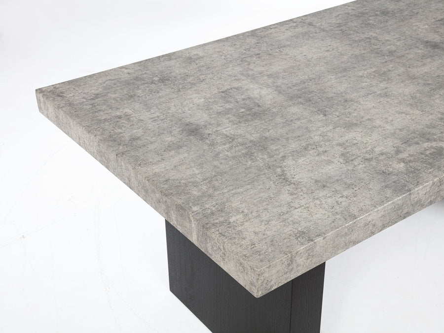 Sebastian Slab Contemporary Dining Set with Upholstered Seating