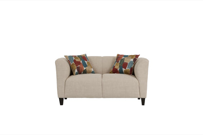Bria Sofa & Loveseat Set – Modern Curved-Arm Living Room Collection