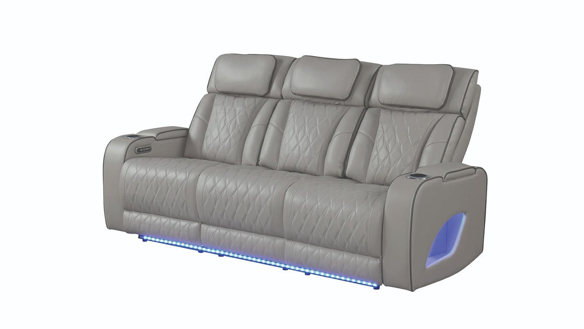 Fortuner Power Reclining Sofa Set with Surround Sound, Massage & LED Lighting
