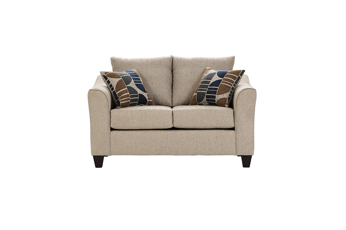 Becker Sofa & Loveseat Set – Modern Fabric Living Room Collection