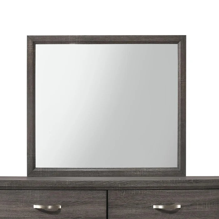 Akerson Grey Wood-Finish Bedroom Set