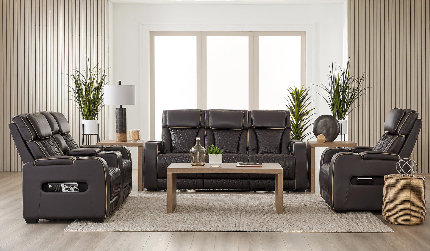 Shire Leather Power Reclining Sofa Set | Heated Seats & Zero Gravity