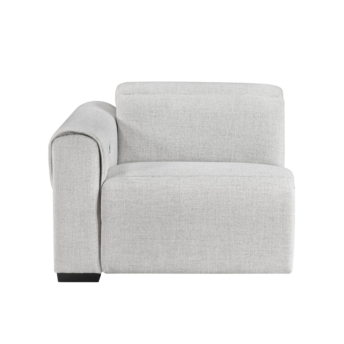 Cloud chenille 5-piece modular power reclining sectional with power headrests