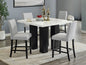 Park Marble 5PC Counter Height Set