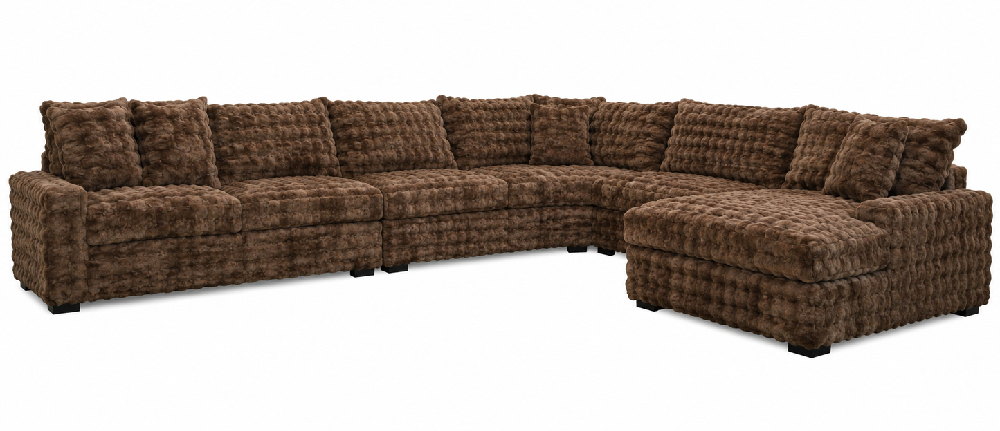 Carson Modular Sectional – Oversized Contemporary Sectional with Cuddler