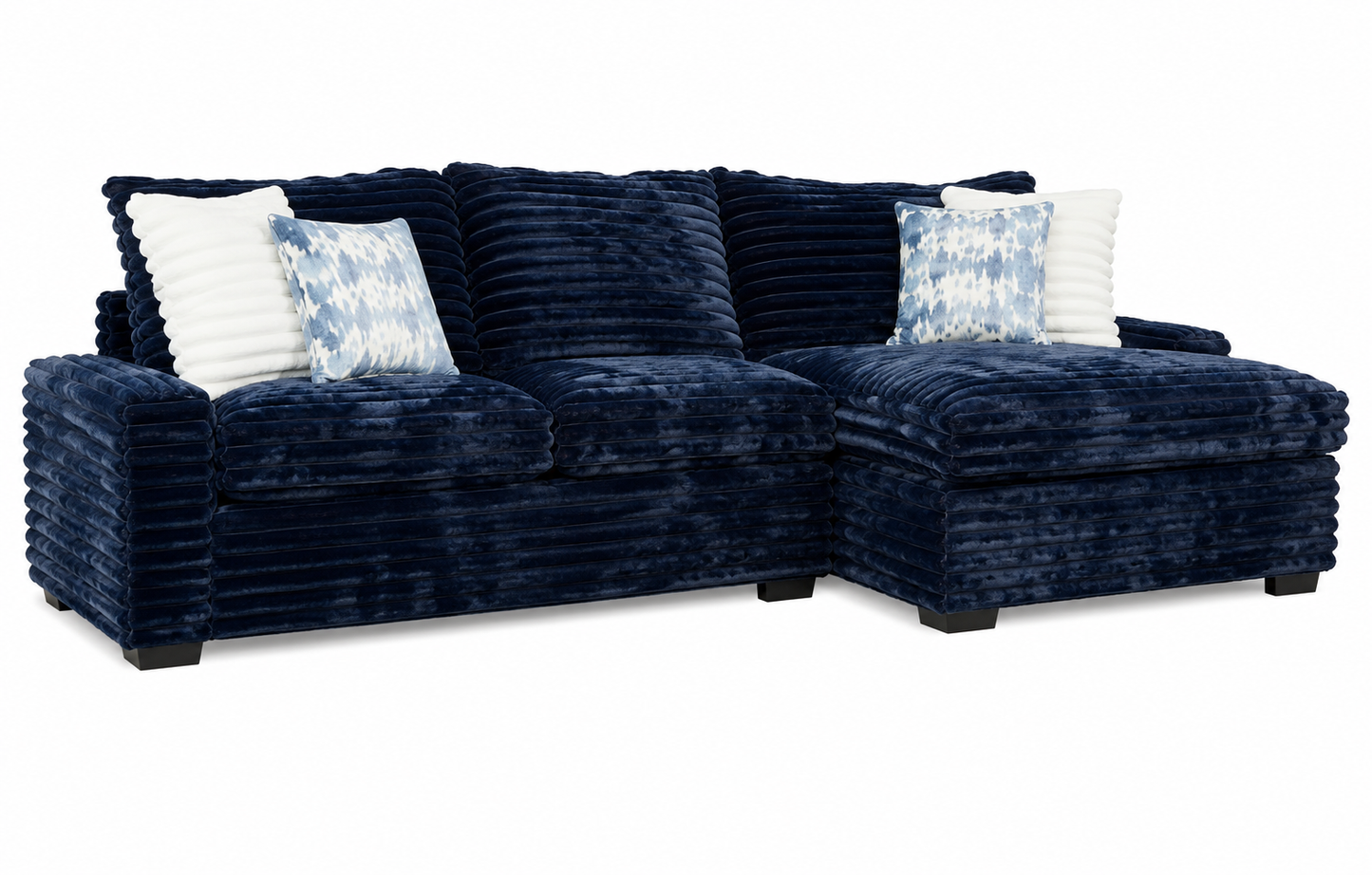 Omnis Sectional – Oversized Chaise Sectional with Extra Wide Chaise