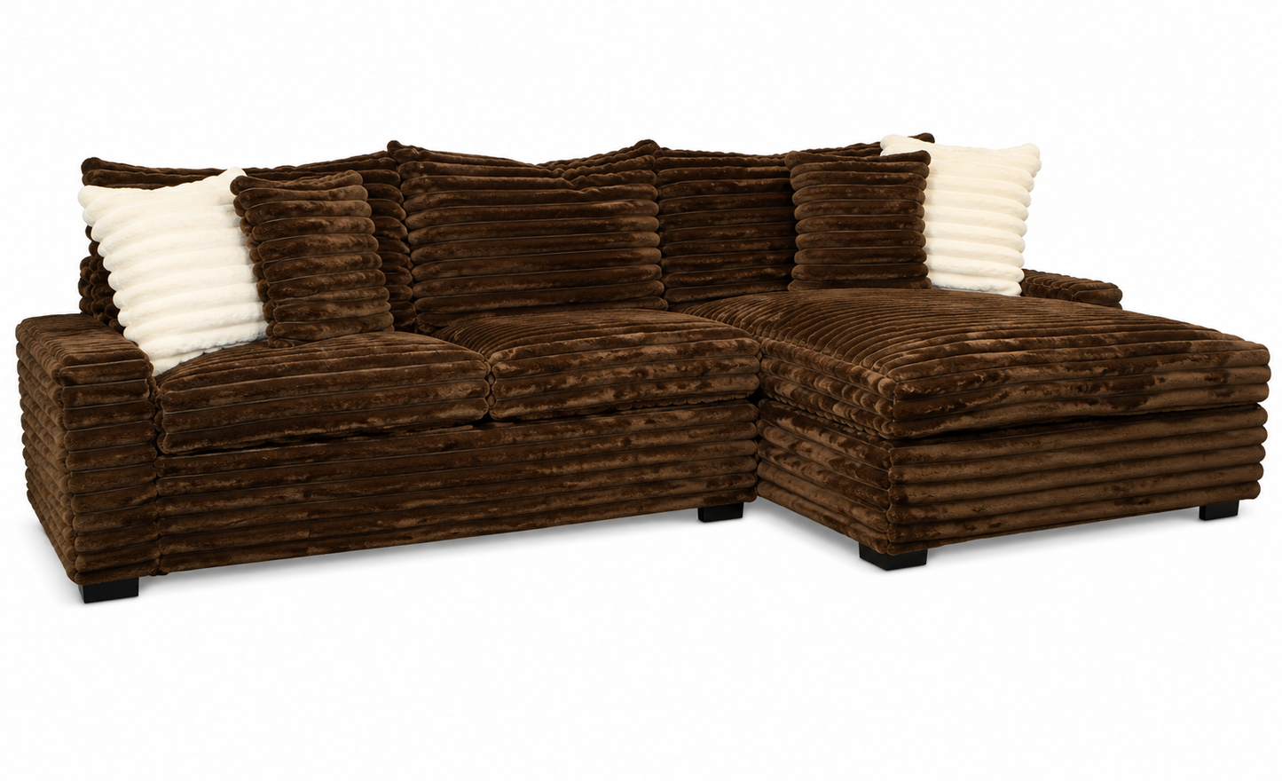 Omnis Sectional – Oversized Chaise Sectional with Extra Wide Chaise