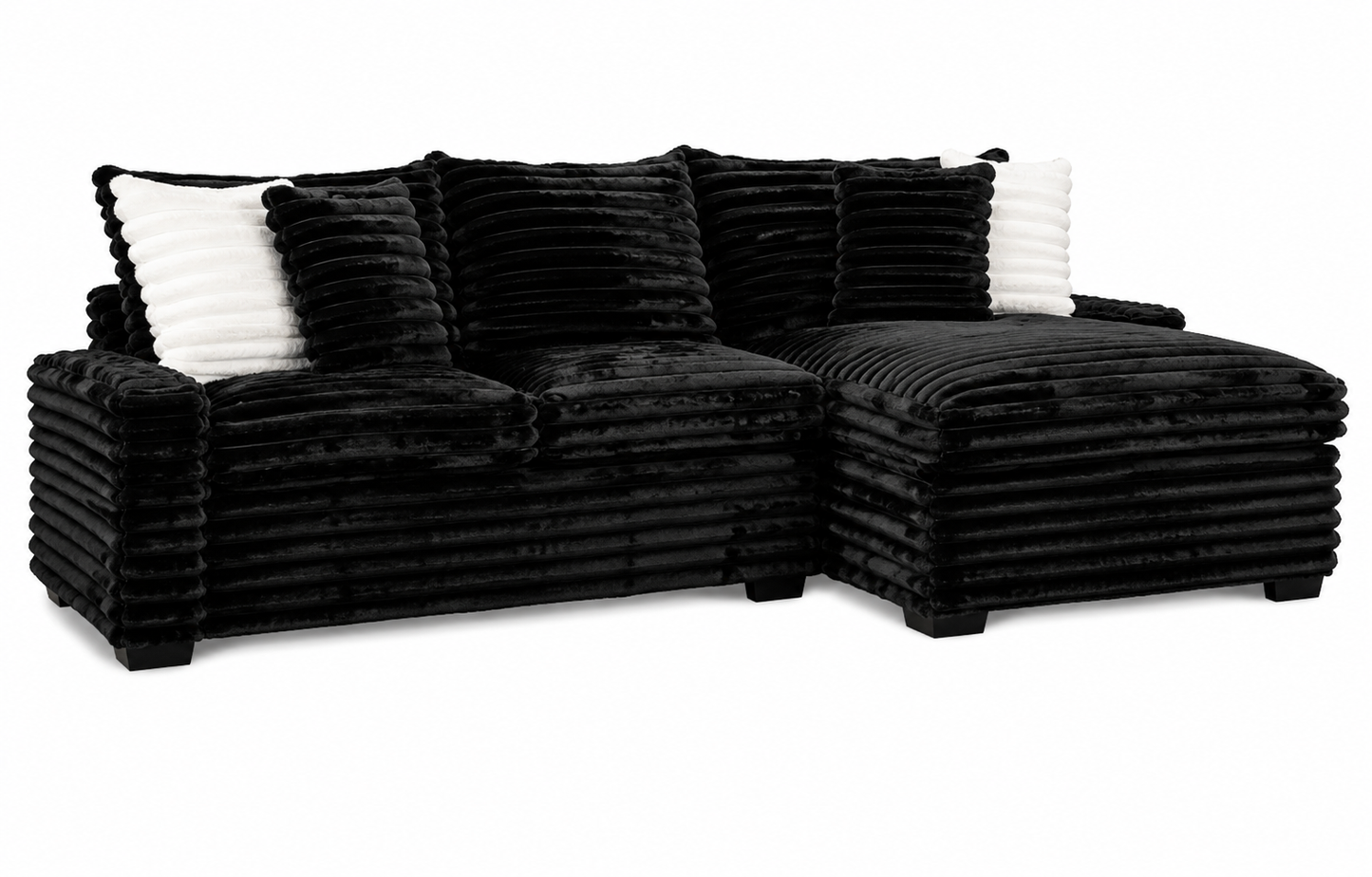 Omnis Sectional – Oversized Chaise Sectional with Extra Wide Chaise