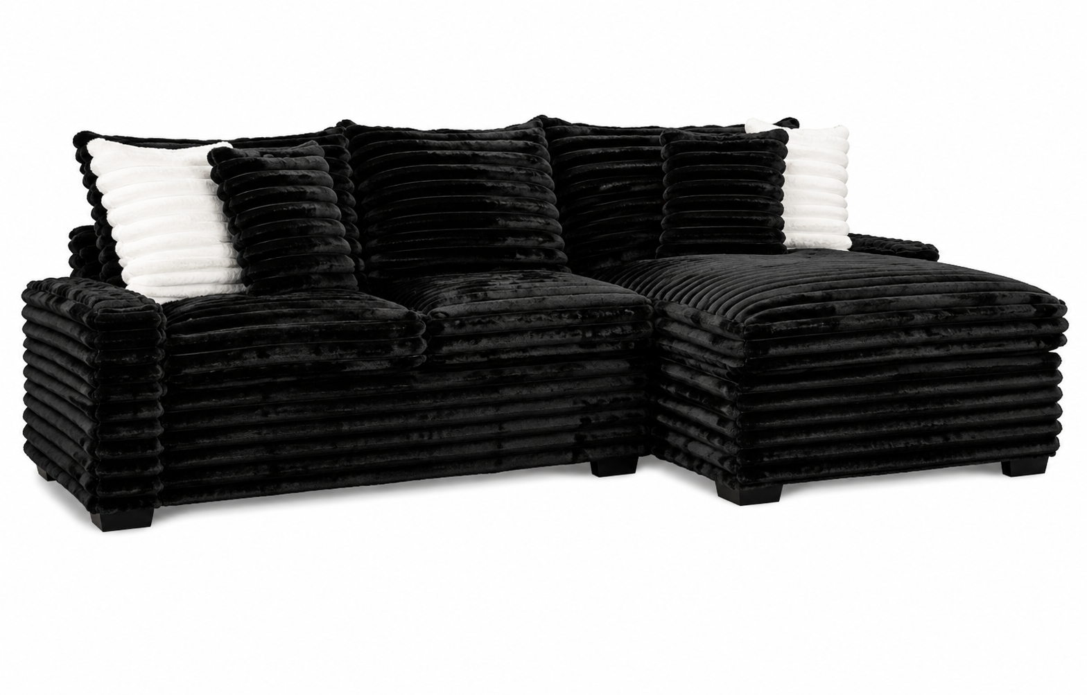 Omnis Sectional – Oversized Chaise Sectional with Extra Wide Chaise