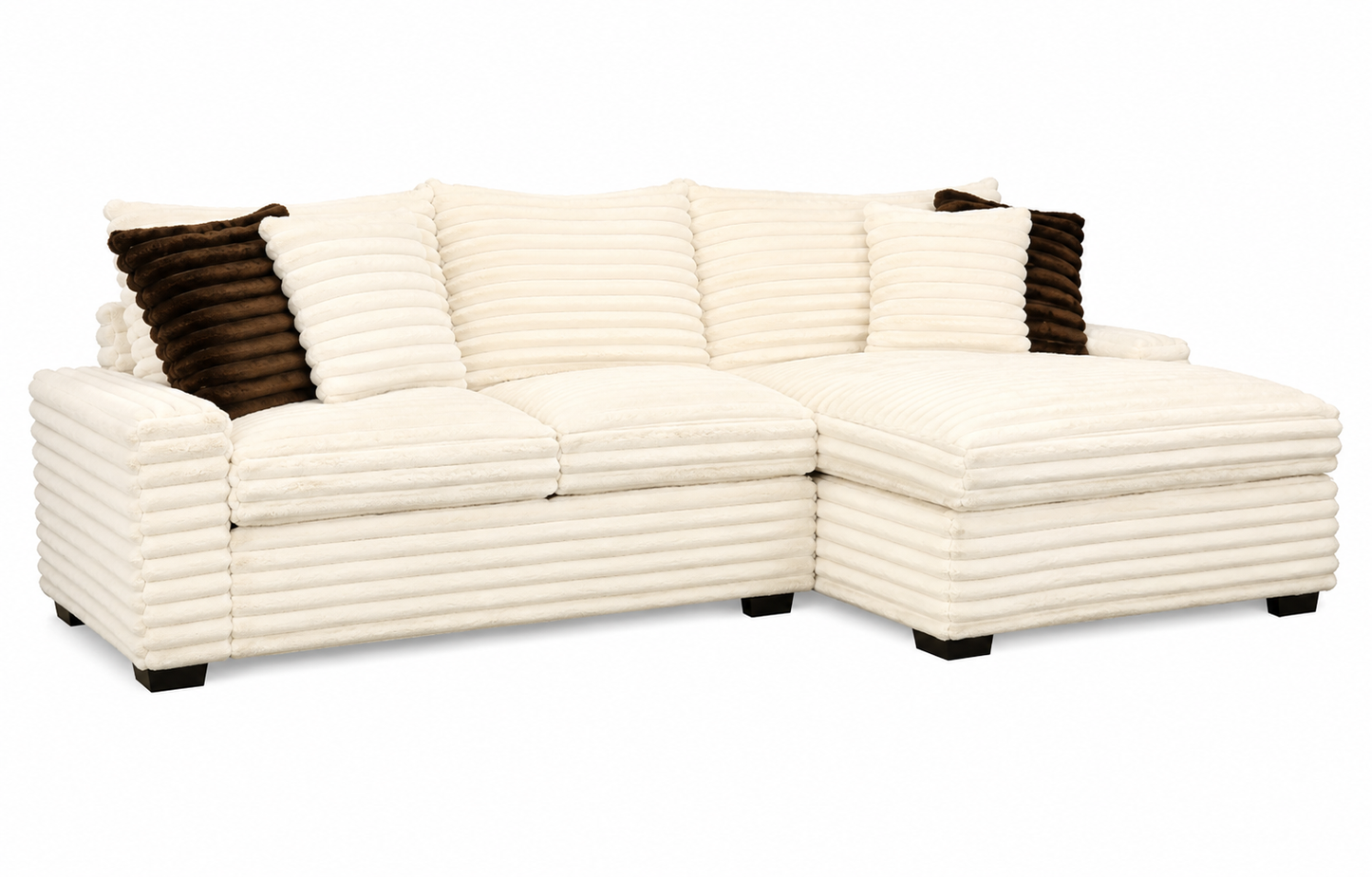 Omnis Sectional – Oversized Chaise Sectional with Extra Wide Chaise