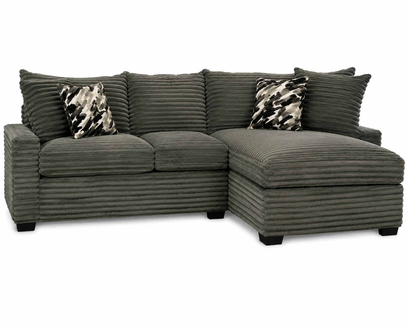 Omnis Sectional – Oversized Chaise Sectional with Extra Wide Chaise