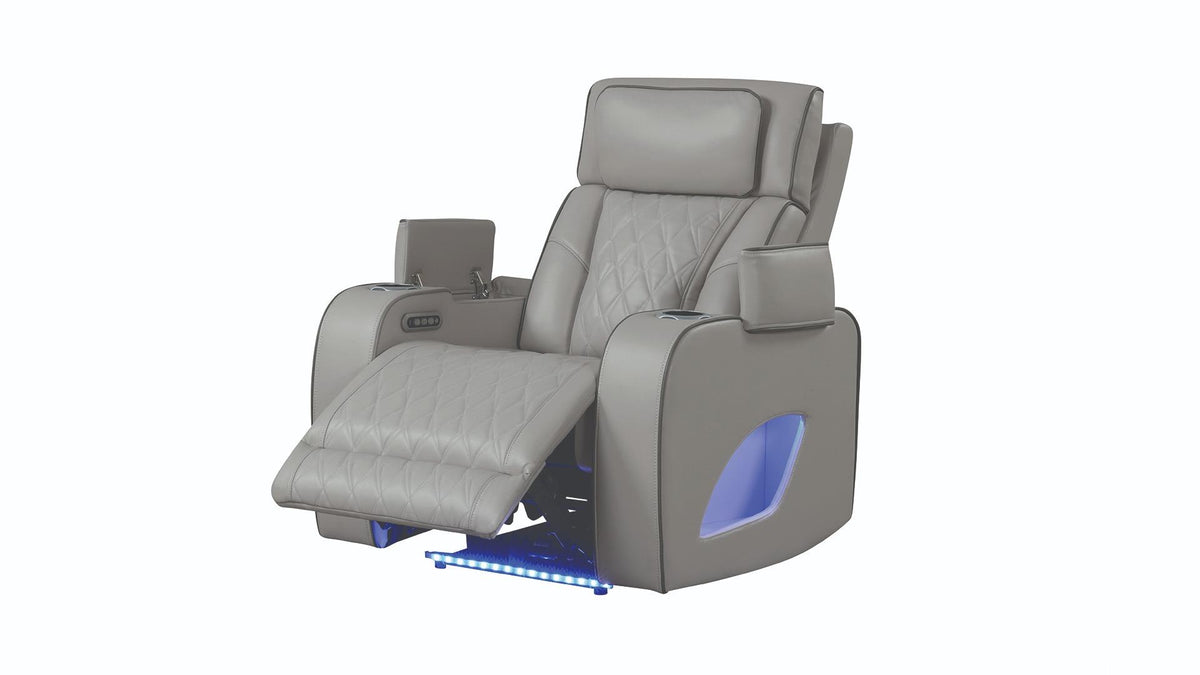 Fortuner Power Reclining Sofa Set with Surround Sound, Massage & LED Lighting