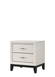 Akerson Chalk White 2-Drawer Nightstand