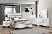 Akerson Two-Tone Panel Bedroom Set