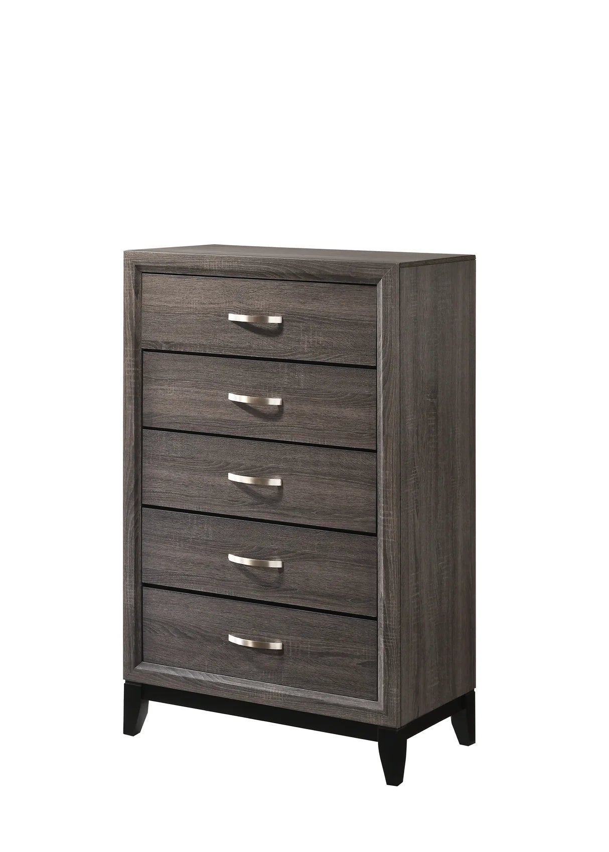 Akerson Grey 5-Drawer Chest
