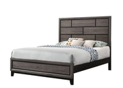 Akerson Grey Wood-Look Panel Bed