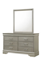 Amalia Silver 6-Drawer Dresser