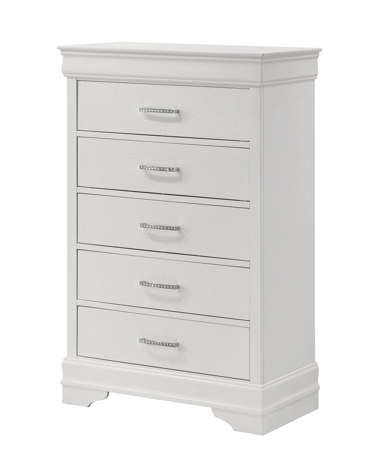 Amalia White Upholstered Bedroom Set