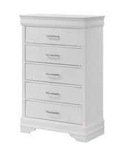 Amalia White Wood Chest of Drawers