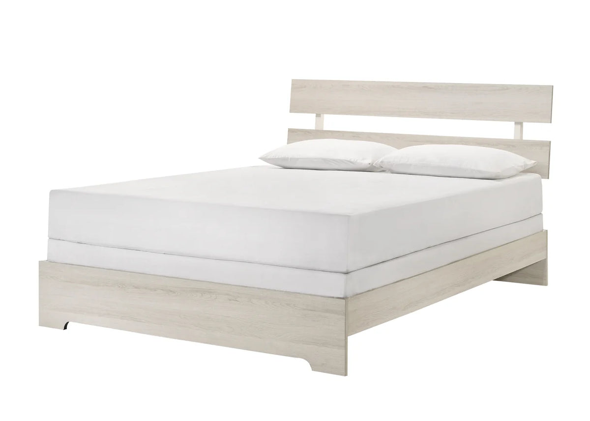 Atticus White Platform Bed