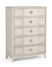 Napoli Weathered White 5-Drawer Chest