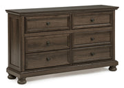 Claribelle Brown 6-Drawer Dresser